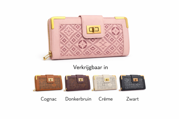 Elegante portemonnee – met goudkleurige details